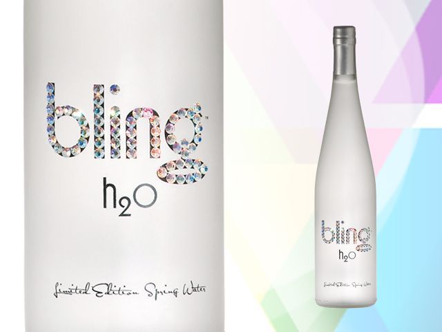 Agua mineral más cara marca Bling h2o